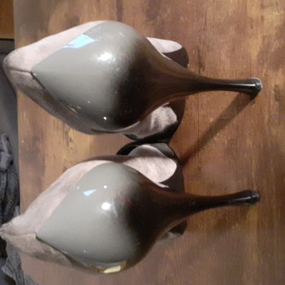 Miu Miu Colorblock Pattern High Heel Leather Pumps - image 7